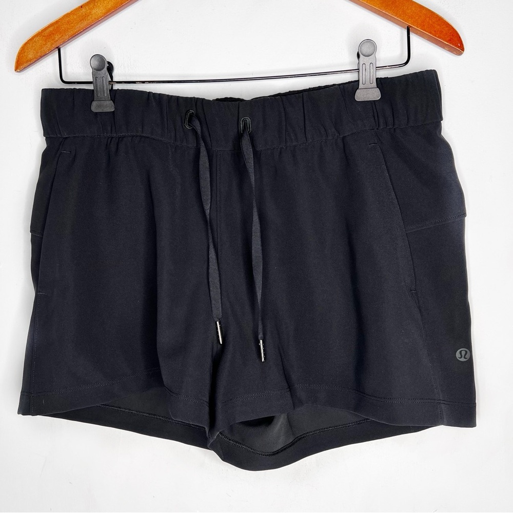 Lululemon On The Fly Black Shorts 8